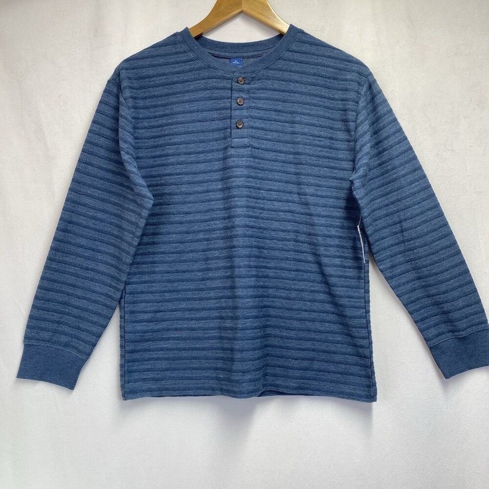 Old Navy Knit Henley Crew-neck Pullover Long Sleeve Shirt Boys XL 14-16 Teal New